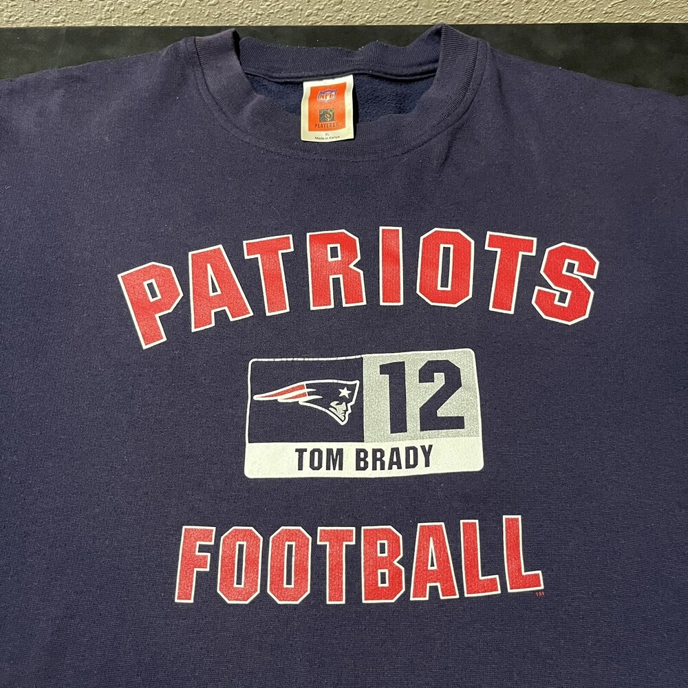 Vintage New England Patriots Tom Brady Sweatshirt NFL Jersey Super Bowl Champion
